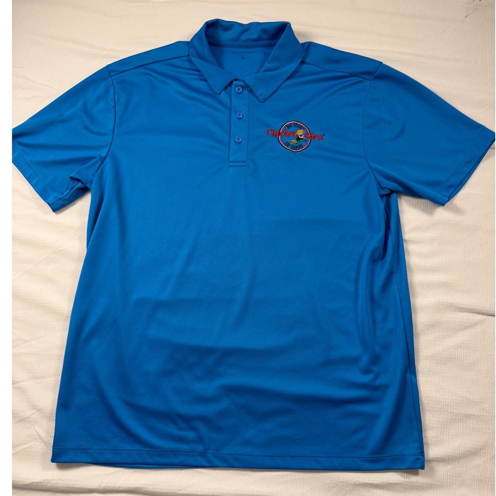 Novelty Chicken of the Sea 100 Years Anniversary Polo Shirt Mens XL Blue Casual